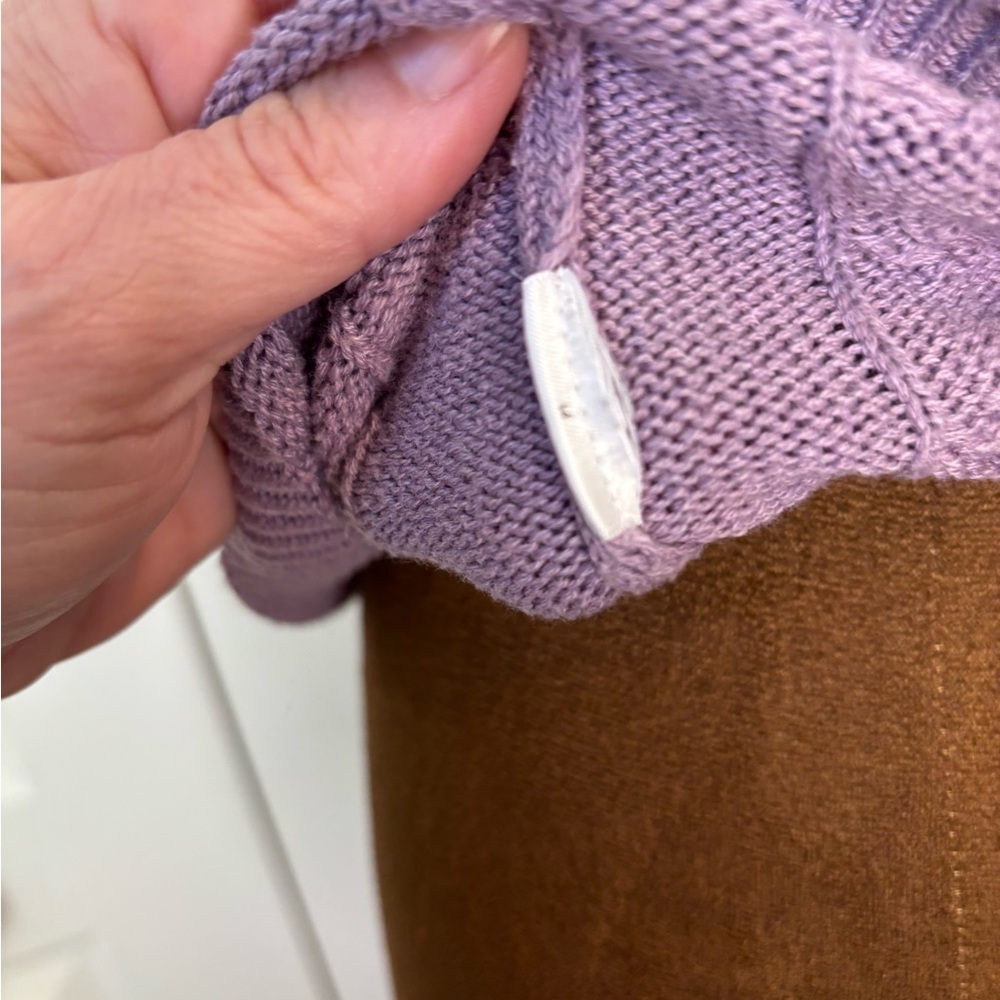 Joie Lilac Cable Knit Sweater Tank, Size XS - Picture 6 of 6
